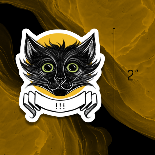 HONEYCAT - !!! - Vinyl Sticker