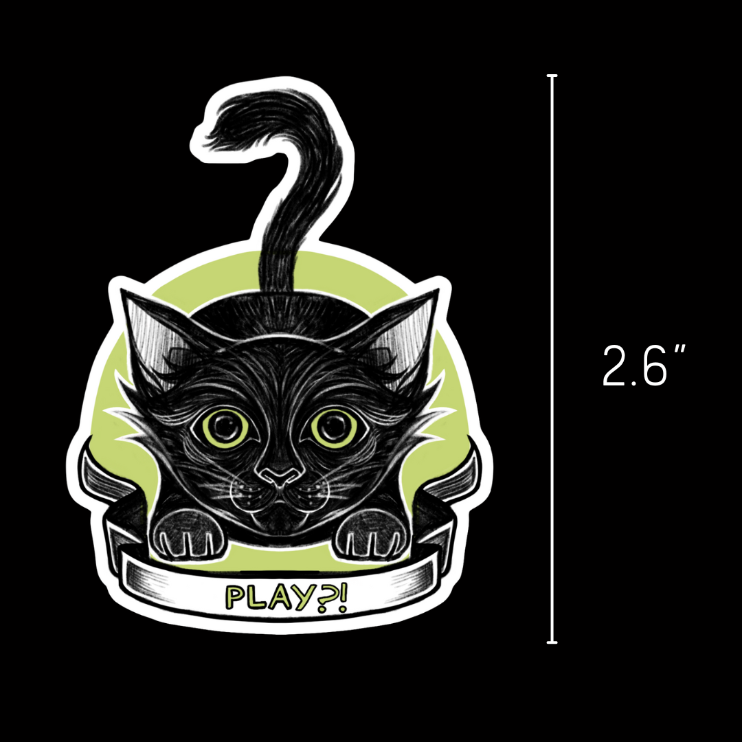 HONEYCAT - PLAY? - Vinyl Sticker