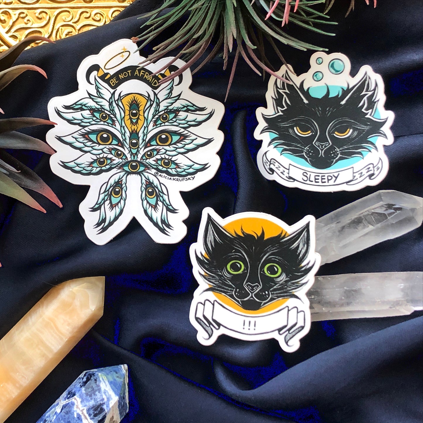 HONEYCAT - !!! - Vinyl Sticker